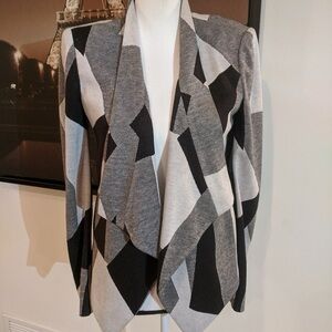 BCBGMaxAzria Monochrome Open Front Cardigan